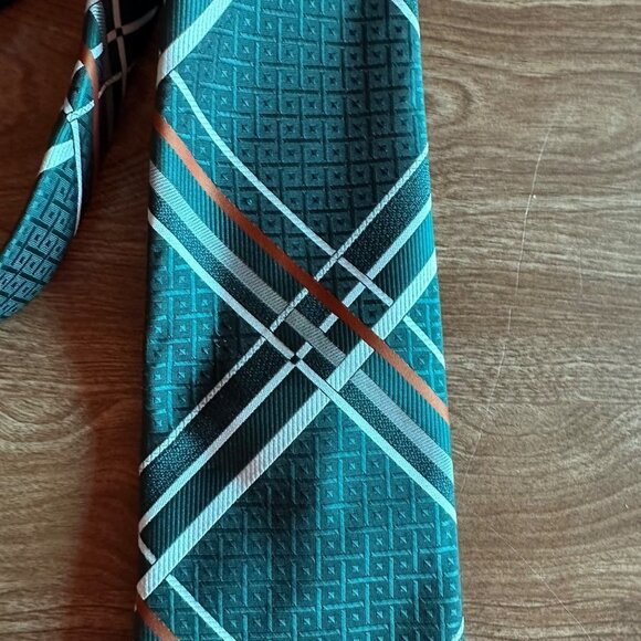 Vintage Damon Green 70s 80s Striped Tie - Picture 3 of 16